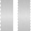 2 Pieces 12 Inch Stainless Steel Cake Scraper Metal Scraper for Cake Double Sided Patterned Edge Stripe Edge Smoother Scraper Cake Decorating Comb Cake Cutter for Mousse Butter Cream