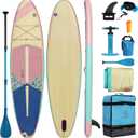 Highpi Inflatable Stand Up Paddle Board for Youth and Adults Wide Sup with Premium Accessories, Blow Up Paddleboard for Surfing, Fishing, Yoga & More