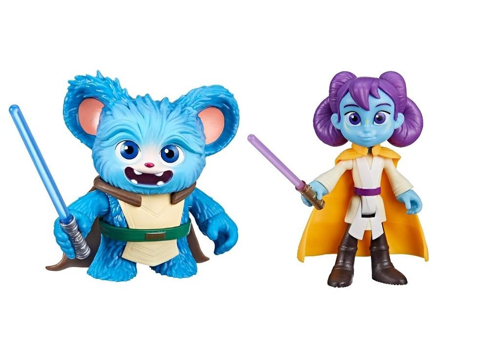 Set of 2: Star Wars: Young Jedi Adventures, Nubs Action Figure, 3-Inch-Tall, Preschool Toys, Ages 3 and Up + Star Wars: Young Jedi Adventures, LYS Solay Action Figure, 4-Inch Scale, Preschool Toys, Ages 3 and Up