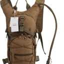seamand Hydration Backpack with 3L Water Bladder for Hiking and Climbing (Khaki)