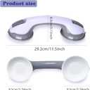 2 Pack Grab Bars for Bathtubs & Showers - Strong Suction Shower Handle, Safety Grab Bars for Seniors & Handicap, Elderly Accessories