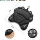 Bath Pillow RUVINCE Ergonomic Luxury Bathtub Pillow with Head,Neck, Shoulder and Back Support, 4D Bath Pillows for tub with 6 Powerful Suction Cups, Fits All Bathtub, Spa Tub, Hot Jacuzzi (Black)