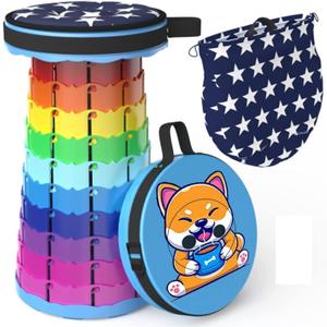 Alevmoom Folding Stool, Adjustable, Portable, Lightweight, Safety and Stability, Multi-Application (Puppy)