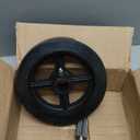 CasterHQ 8" X 2" RUBBER ON CAST IRON WHEEL - 650 LBS CAPACITY - Replacement Caster Wheel - Commercial/Industrial Application - 8 inch x 2 inch - Medium/Heavy Duty