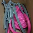 36 Inch Kids Trampoline: Mini Trampoline with Handle Indoor Outdoor Use, Toddler Small Fitness Rebounder (PINK)