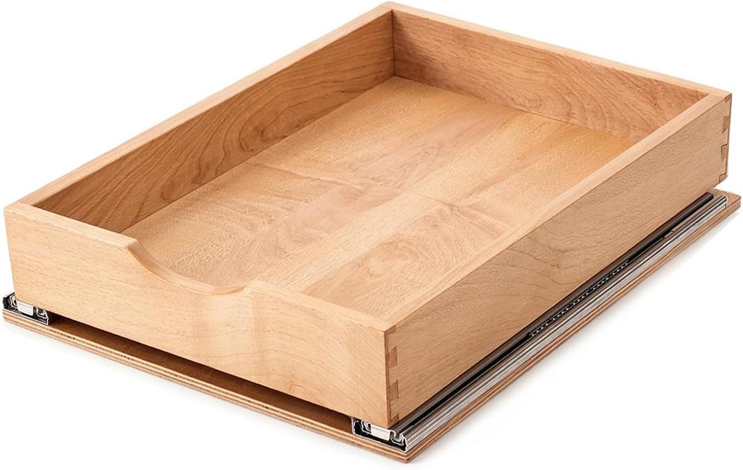 Pull Out Cabinet Drawers - 8x2 Size Options (12-29'W,18-21'D), Pre-Assembled with Soft Close Slides, Solid Beechwood, Easy Installation (16'W x 21'D)