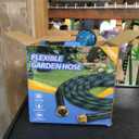 Expandable Garden Hose 100ft, 2026 New Flexible Water Hose 100 ft with 10 Function Nozzle, Solid Metal Fittings, Lightweight, No Kink, Leak-proof, Durable Expanding Hose for Gardening, Car Washing