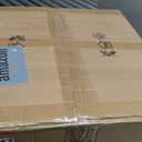 22" Boho Wood Beaded Chandelier Farmhouse Rattan Pendant Light Fixtures Bohemia Large Rattan Chandeliers for Dining Room Living Room Kitchen Island Entryway Foyer, White, 5-Lights