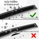 Yakitoko Window Visors Vent Sun Shade Rain Guards for Volkswagen/VW Tiguan 2009-2017 Black 4PCS