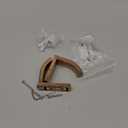 Aothpher 2 Pack Wall Mounted Copper Towel Robe Hook Bath Kitchen Heavy Duty,Rose Gold Polished