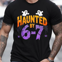Retro 67 Halloween Haunted Spooky Six Seven 67 Halloween TShirt XL