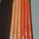 Candle Stick Spiral Tall Taper Candles,Unscented Candle for Holiday,Wedding and Home Decoration,10inch,12 Pack(Gradient Orange)