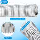 6"x50' Dust Collection Hose,Flexible Dust Collector Hose,Puncture-Resistant