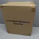 Magnetic Shelf for Washing Machine 4-Pack: Widen Magnetic Laundry Organizer (5"-6") with Hanger Organizer, Strong Magnet, Rust Proof, Heavy Duty Magnetic Spice Rack for Refrigerator (Black)