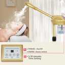Professional Facial Steamer on Wheels,Gold Ozone Steamer for Face with 30-Minutes Timer,Spa Face Steamer for Deep Facial Cleansing (FS-03, 21-Gold)