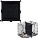 Waterproof PU Dog Crate Divider Panel  Durable Leather Dog Kennel Divider with Ties, Ideal for Puppy Crate Training, Fits 36" Crates. (Divider Only, Crate Not Included)