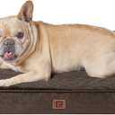 EHEYCIGA Memory Foam Dog Bed Medium Sized Dogs, Waterproof Dog Bed Orthopedic with Washable Removable Cover, Non-Slip Pet Bed Couch for Crate, 30x20x6 Inches, Brown (30.0"L x 20.0"W x 6"Th)