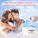 2 Pcs Honeymoon Sand Keepsake Jar 2025, Engagement, Wedding, Bridal Shower Gift, Romantic Honeymoon Gifts for Newlywed Couple(Equipped with a gift box)