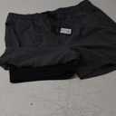 SILKWORLD Mens Swimming Trunks with Compression Liner 2 in 1 Quick-Dry Swim Shorts with Zipper Pockets Grey XL