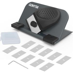 Bevel Mat Cutter with 45 Push-Style Retractable Blade, 10 Replacement Blades Handheld Board Design for Picture Framing and Art Projects