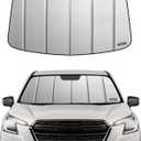 Pigenius Windshield Sunshade for Subaru Forester 2022-2025 Eyesight, Premium Grey Leather Finish
