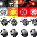 1157 LED Turn Signals Front Rear 81 LED Lights Super Bright 1157 Turn Signal Bulb Lens Kit Compatible for Harley Davidson Touring Dyna Softail Sportster Street Glide Road Glide Iron 883 1200 1986-2024
