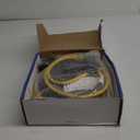 DEWENWILS 30 Ft Retractable Extension Cord Reel, Ceiling/Wall Mount 16/3 Gauge SJTW Power Cord with 3 Electrical Outlets Pigtail for Garage and Shop, 10 Amp Circuit Breaker, Metal Plate, UL Listed (Black/Yellow-yellow Cord)