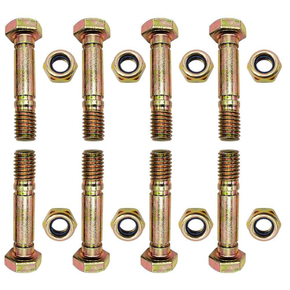 4 PK 52100100 52100 Snow Thrower Shear Pins and Nuts, Snow Blower Shear Pins Bolts & Nuts Fit for Ariens Rotary 5575 ST9526DLET ST1027LE Snowthrower (4 Packs)