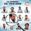 Officially Licensed Dr. Now Magnets  12 Pack Funny Dr. Nowzaradan Fridge Magnets, 3"  3" Strong Magnets, Motivational Diet Helper for Refrigerator & Car - Black Text