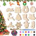 QINGQIU Christmas Wooden Magnet Toys, Pack Of 2