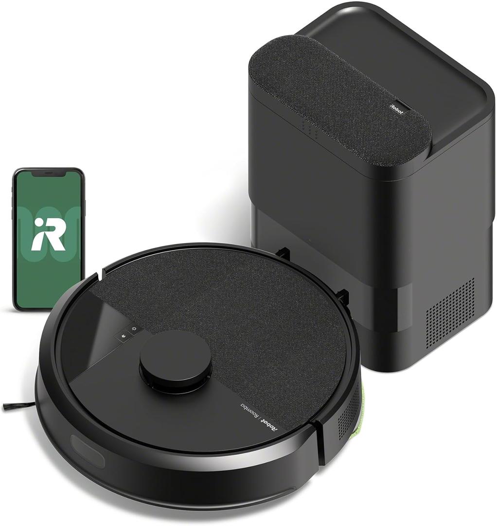 iRobot Roomba 105 Vac Robot Vacuum with AutoEmpty Dock - Self-Empties for 75 Days, Easy to use, Intense Power-Lifting Suction, LiDAR Navigation, Multi-Surface Cleaning, Cleans in Neat Rows