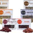 Resin Incense - Natural Tree Gum Sap - 6x30g Variety Pack Including Frankincense and Myrrh Copal Benzoin Dragon's Blood Damar