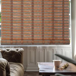 51" x 72" Bamboo Roman Shades, Blackout Window Blinds