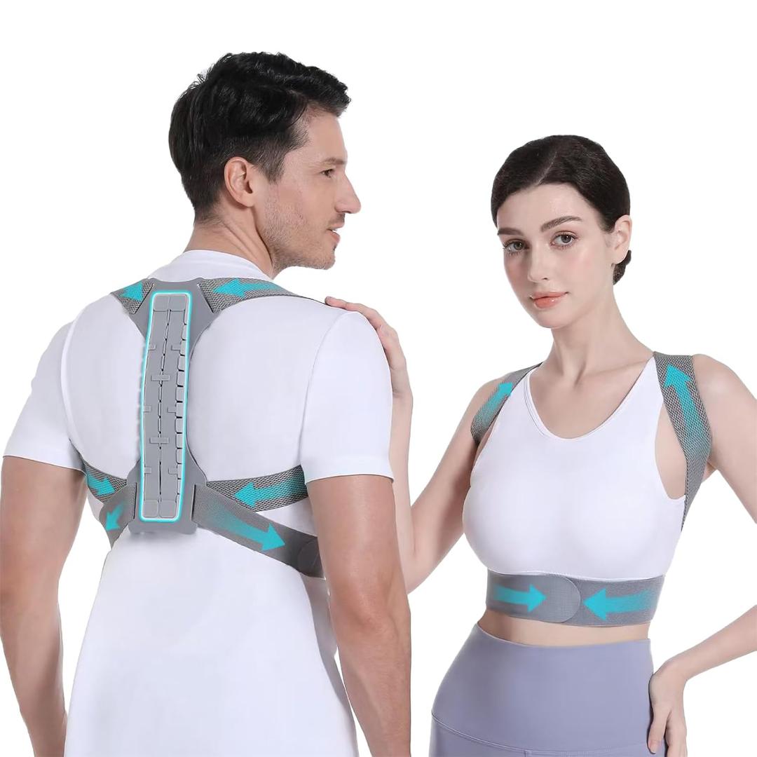OFIR Upper Back Brace Posture Corrector for Women & Men, Adjustable & Breathable Back Straightener Posture Corrector for Men, Gradually Help Improve Poor Posture. Medium