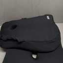 Seat Cushion & Lumbar Support Pillow Set,Memory Foam Office Chair Cushion for Tailbone Pain, Non-Slip Back Support for Car,Desk,Gaming Chair,Wheelchair, Breathable & Machine Washable (Black)