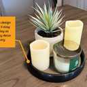 10 Inch Black Lazy Susan Non-Skid Rotating Turntable Home Storage Organizer Server Tray for Kitchen, Dining Room, Bathroom, Living Room, Office, Countertop, Spice Rack, Cabinet, Pantry & Display