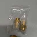 3 Pcs Brass SAE Flare Tube Fitting, Coupling Connector Adapter, 3/8 inches Flare x 1/8 inches NPT Female Pipe ( NPT Thread Diameter: 0.34 inches )