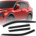 Out-Channel Window Rain Guards for Nissan Rogue 2021-2025 Window Visor Black Rain Shields Deflectors for Rogue Accessories S SV SL 4PCS (for 21-25)