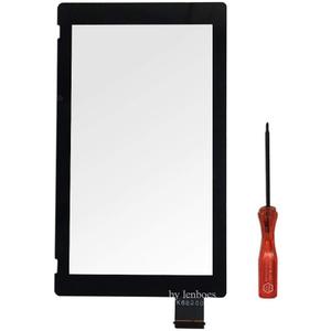 Front Outer Lens LCD Touch Screen Digitizer Replacement Part (NO LCD Screen) with Opening Tool for Nintendo Switch NS 2017