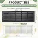 Black 3 Pack Ceiling Vent Cover for Wall, Duct Opening Vent,30x8 Inch
