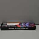 Nilight 48 LEDs DC 5V Multicolor Music Car Strip Light Under Dash Lighting Kit with Sound Active Function and Wireless Remote Control, 4PCS USB Interior Lights