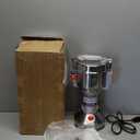 Moongiantgo Grain Mill Grinder Electric 500g Commercial Spice Grinder 2500W Stainless Steel Pulverizer Dry Grinder Grinding Machine (500g Upright, 110V) (Silver)