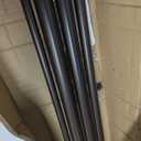 Kemmie 1" Classic Window Curtain Rod with Round & Barrel Finials Simple Double Telescoping Drapery Rod, 72-144", Bronze