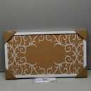 Gasaré, Extra Thick Cork Board for Walls, Bulletin Board, Pin Board, Decorative, Solid Frame, Install Horizontal or Vertical, for Home and Office, Push Pins Included, 23 x 12 Inches, White