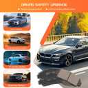 Premium Ceramic Disc Brake Pad Set - Compatible With Select Acura CL, RL, TL, TSX; Honda Accord; FRONT