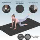 PAIDU Foldable Yoga Mat thick- 2/5" (10MM) TPE Non-Slip Design, Quick FoldEasy Storage, 75x40 Extra Long/Wide for Indoor Yoga, Pilates and Outdoor Travel Workouts
