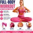 Pilates Kit for Women 17 Pieces Premium Pilates Equipment Set with Magic Circle Ring, Yoga Ball, 5 Resistance Bands, Stretching Strap & More | Full Body Toning | Fitness Gift for Her