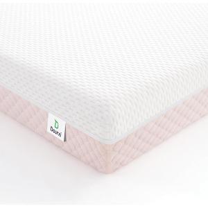 Mini Crib Mattress, 38x24X4 Inch Dual Sided Comfort Gel Memory Foam, Breathable Premium Baby Mattress for Mini and Portable Cribs w/Removable Outer Cover