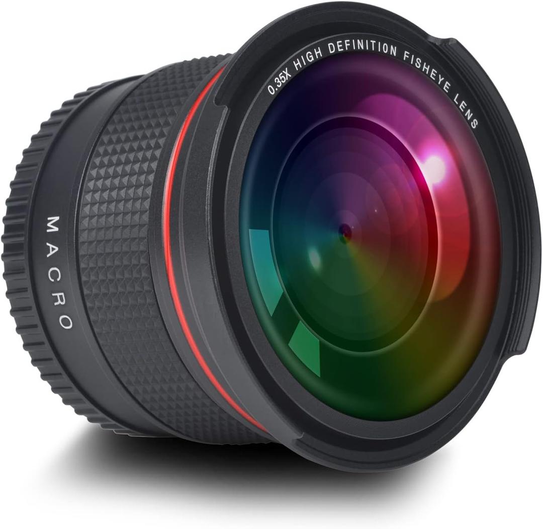 55mm 0.35x Fisheye Wide Angle Lens Macro Portion for Canon DSLR Camera 55MM Thread Lens