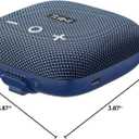 Tribit StormBox Micro 2 Portable Speaker: 90dB Loud Sound Deep Bass IP67 Waterproof Small Speaker Built-in Strap, 12H Playtime for Outdoor Camping Biking, 150ft Range (Pure Blue)